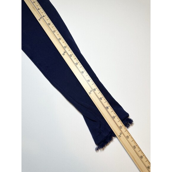 J. McLaughlin Navy Blue Fringe Pockets Open Front Cardigan Women's MEDIUM - Picture 13 of 13